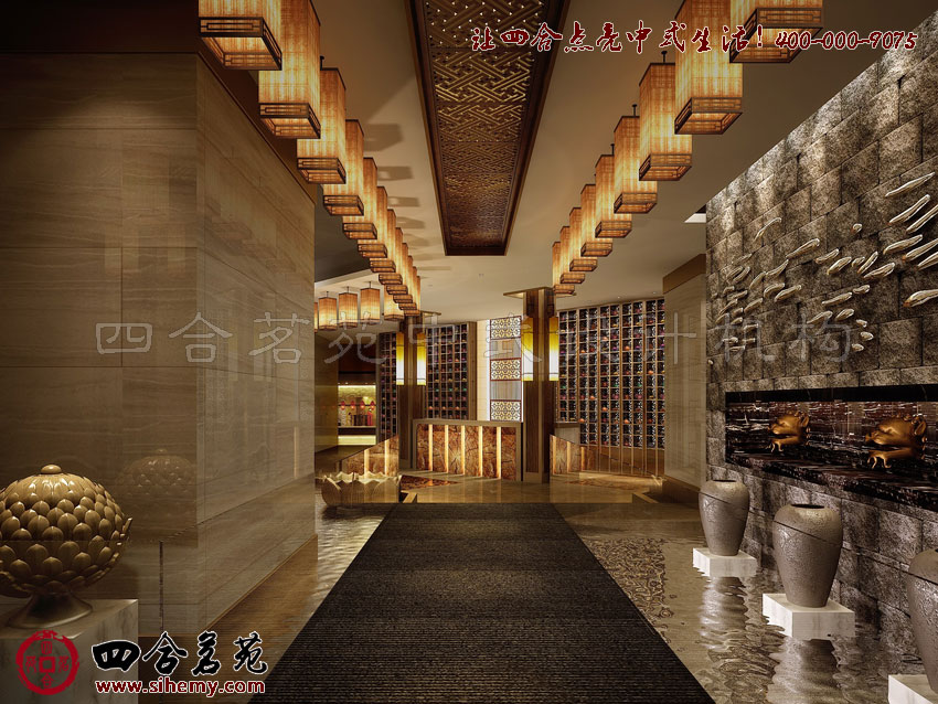仙風道骨的空間裝飾 新豪華茶樓裝修設計