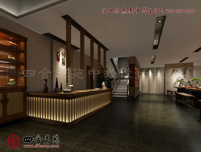 精致典雅的空間展現(xiàn)富有創(chuàng)意的魅力 四合院中式茶樓設計